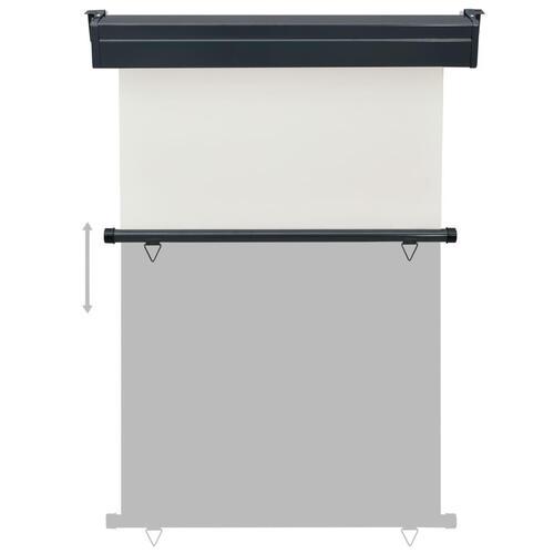 Sidemarkise til altan 120x250 cm cremefarvet