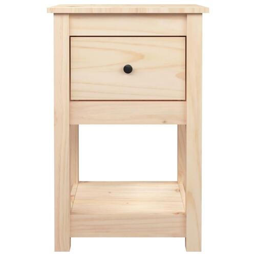 Sengebord 40x35x61,5 cm massivt fyrretræ