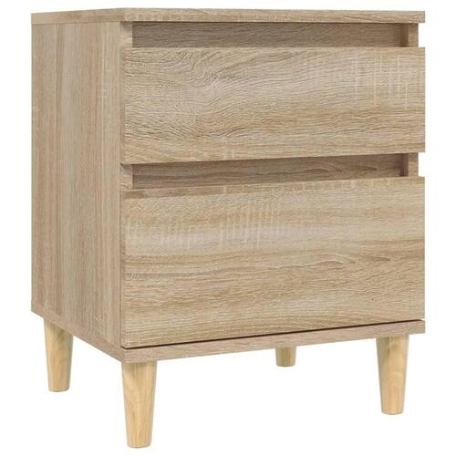 Sengeborde 2 stk. 40x35x50 cm sonoma-eg