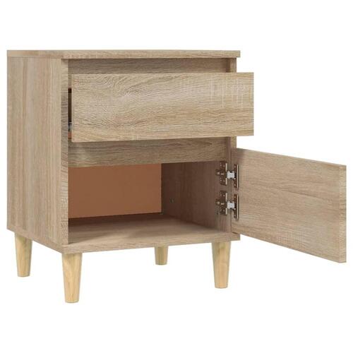 Sengeborde 2 stk. 40x35x50 cm sonoma-eg