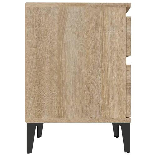 Sengeborde 2 stk. 40x35x50 cm sonoma-eg