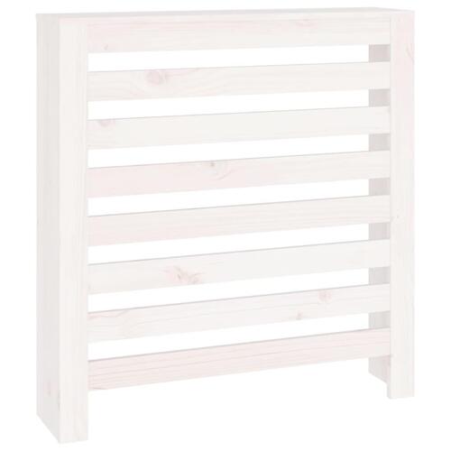 Radiatorskjuler 79,5x19x84 cm massivt fyrretræ hvid
