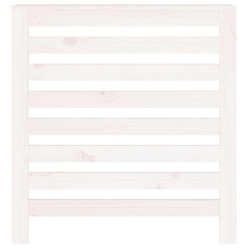 Radiatorskjuler 79,5x19x84 cm massivt fyrretræ hvid