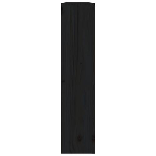 Radiatorskjuler 108,5x19x84 cm massivt fyrretræ sort