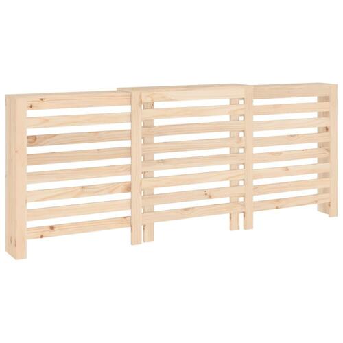 Radiatorskjuler 210x21x85 cm massivt fyrretræ