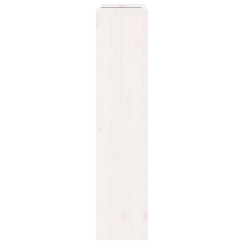 Radiatorskjuler 210x21x85 cm massivt fyrretræ hvid