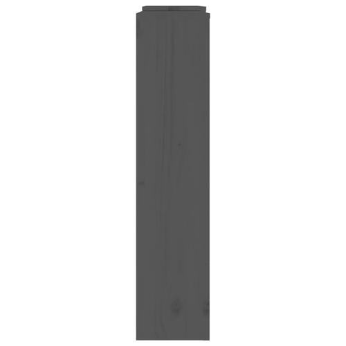 Radiatorskjuler 210x21x85 cm massivt fyrretræ grå
