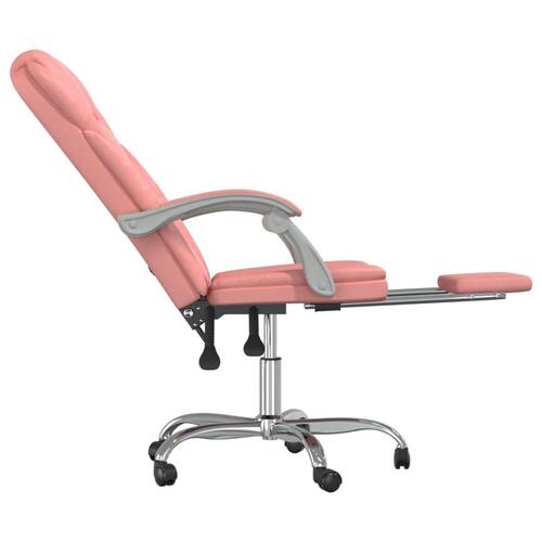 Kontorstol kunstlæder pink
