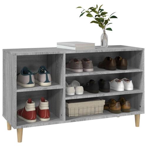 Skoskab 102x36x60 cm konstrueret træ grå sonoma-eg