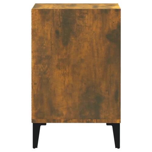 Tv-bord 100x35x55 cm konstrueret træ røget egetræsfarve