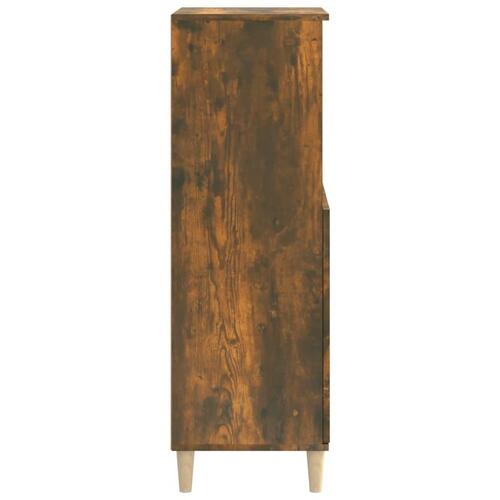 Skab 60x36x110 cm konstrueret træ Røget egetræ