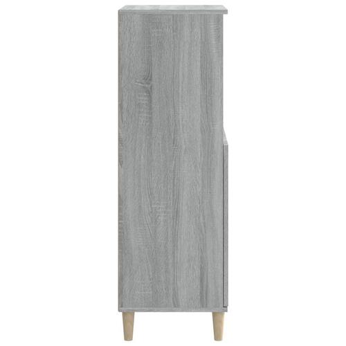 Skab 60x36x110 cm konstrueret træ Grå sonoma-eg
