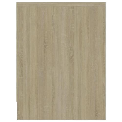 Sengeborde 2 stk. 40x30x40 cm konstrueret træ sonoma-eg
