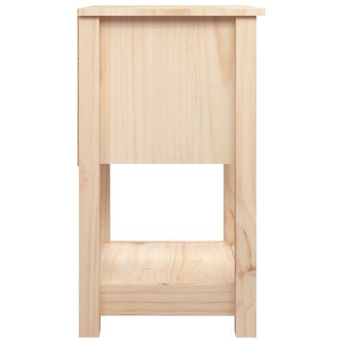 Sengeborde 2 stk. 40x35x61,5 cm massivt fyrretræ