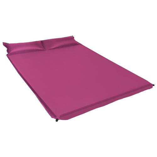 Luftmadras med pude 130x190 cm pink