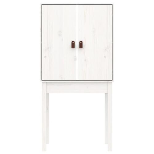 Højskab 60x40x120 cm massivt fyrretræ hvid