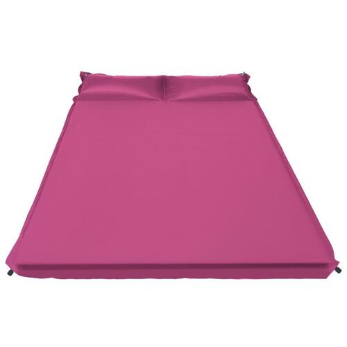 Luftmadras med pude 130x190 cm pink