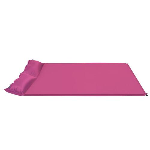 Luftmadras med pude 130x190 cm pink