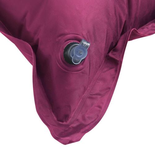 Luftmadras med pude 130x190 cm pink