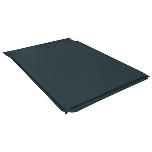 Oppustelig luftmadras med pude 130x190 cm mørkegrøn