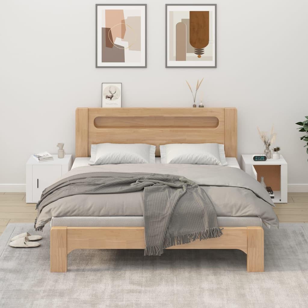 Sengeborde 2 stk. 50x39x47 cm hvid