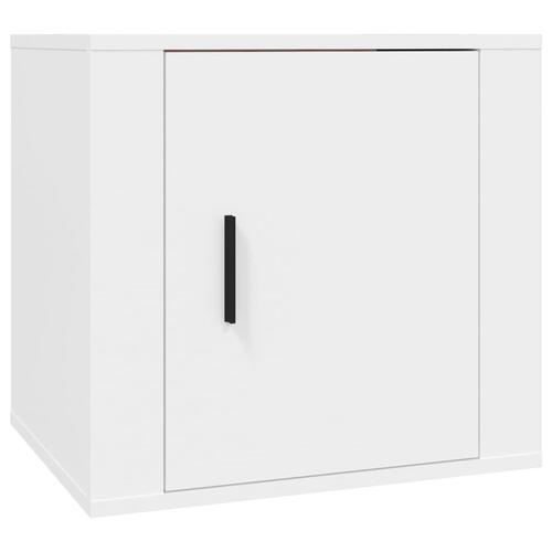 Sengeborde 2 stk. 50x39x47 cm hvid