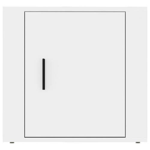 Sengeborde 2 stk. 50x39x47 cm hvid