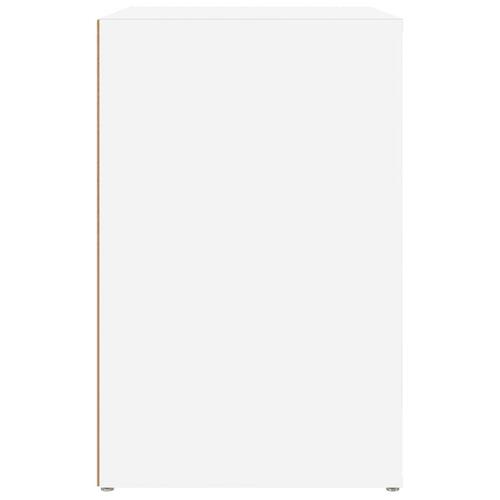 Skoreol 130x35x54 cm konstrueret træ hvid