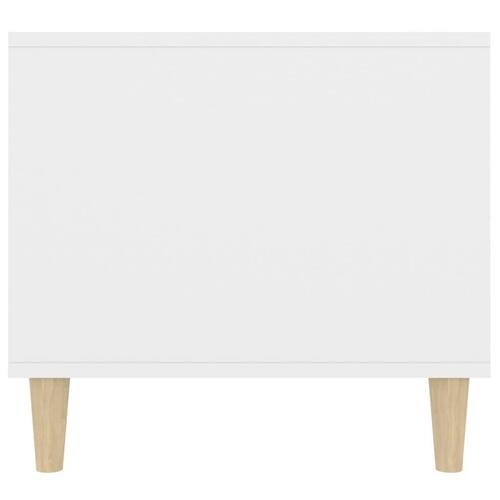 Sofabord 90x49x45 cm konstrueret træ hvid