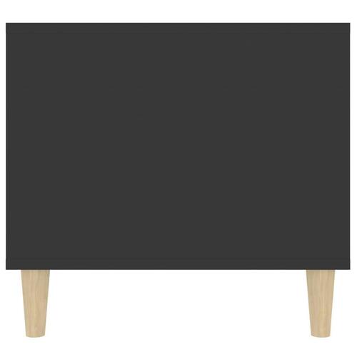 Sofabord 90x49x45 cm konstrueret træ sort