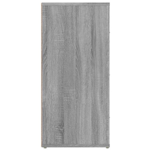 Skænk 40x33x70 cm konstrueret træ grå sonoma-eg