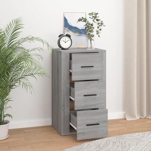 Skænk 40x33x70 cm konstrueret træ grå sonoma-eg