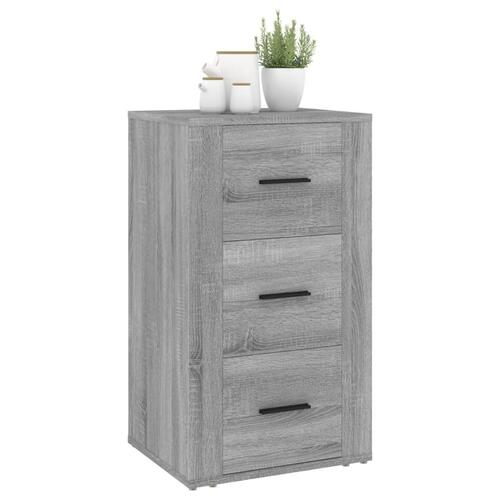 Skænk 40x33x70 cm konstrueret træ grå sonoma-eg