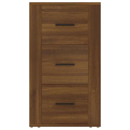 Skænk 40x33x70 cm konstrueret træ brun egetræsfarve