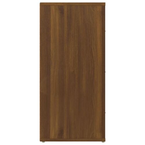 Skænk 40x33x70 cm konstrueret træ brun egetræsfarve