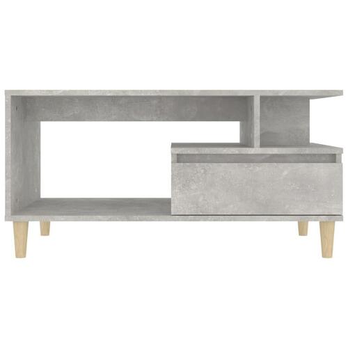 Sofabord 90x49x45 cm konstrueret træ betongrå