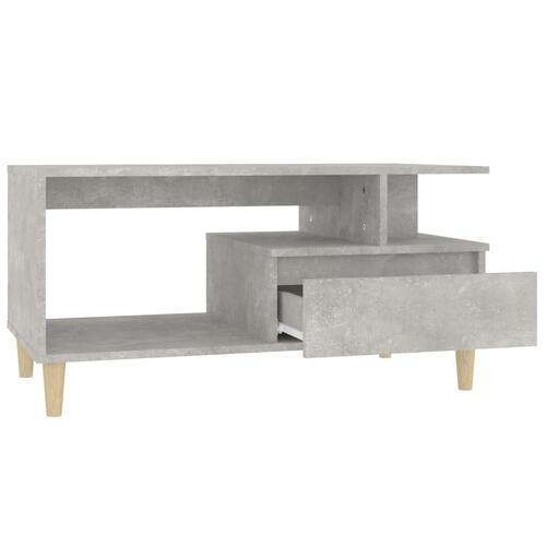 Sofabord 90x49x45 cm konstrueret træ betongrå