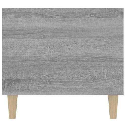 Sofabord 90x49x45 cm konstrueret træ Grå sonoma-eg