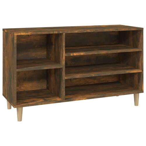 Skoskab 102x36x60 cm konstrueret træ røget egetræsfarve