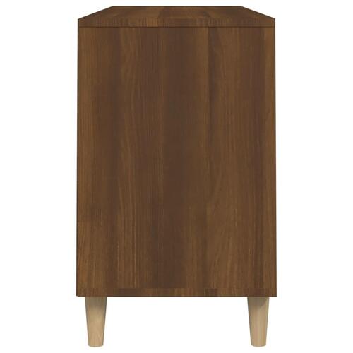 Skoskab 102x36x60 cm konstrueret træ brun egetræ