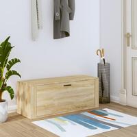 Væghængt skoskab 100x35x38 cm konstrueret træ Sonoma-eg