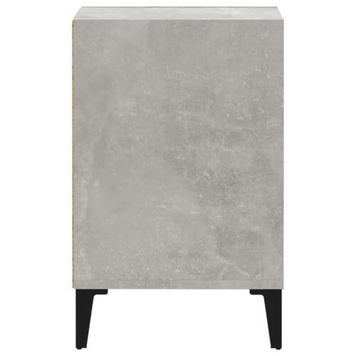 Tv-bord 100x35x55 cm konstrueret træ betongrå