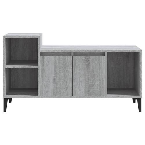 Tv-bord 100x35x55 cm konstrueret træ grå sonoma-eg