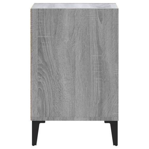 Tv-bord 100x35x55 cm konstrueret træ grå sonoma-eg