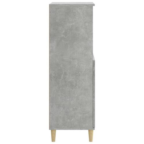 Skab 60x36x110 cm konstrueret træ Betongrå