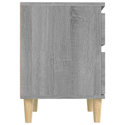 Sengeborde 2 stk. 40x35x50 cm grå sonoma