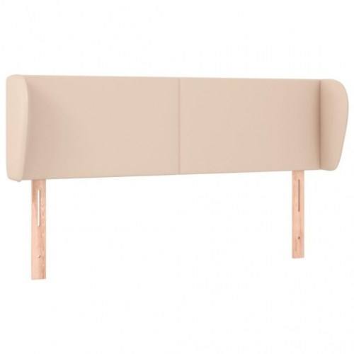Sengegavl med kanter 147 x 23 x 78/88 cm - cappuccino