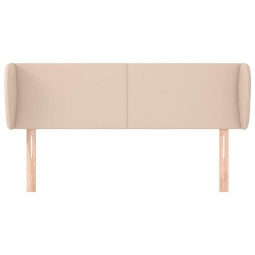 Sengegavl med kanter 147 x 23 x 78/88 cm - cappuccino