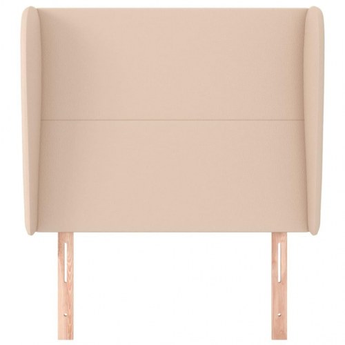 Sengegavl med kanter 103 x 23 x 118/128 cm - cappuccino