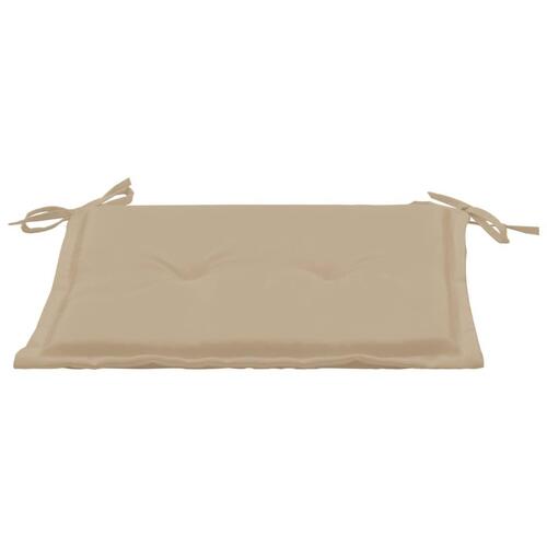 Hynder til havestol 4 stk. 40x40x3 cm oxfordstof beige